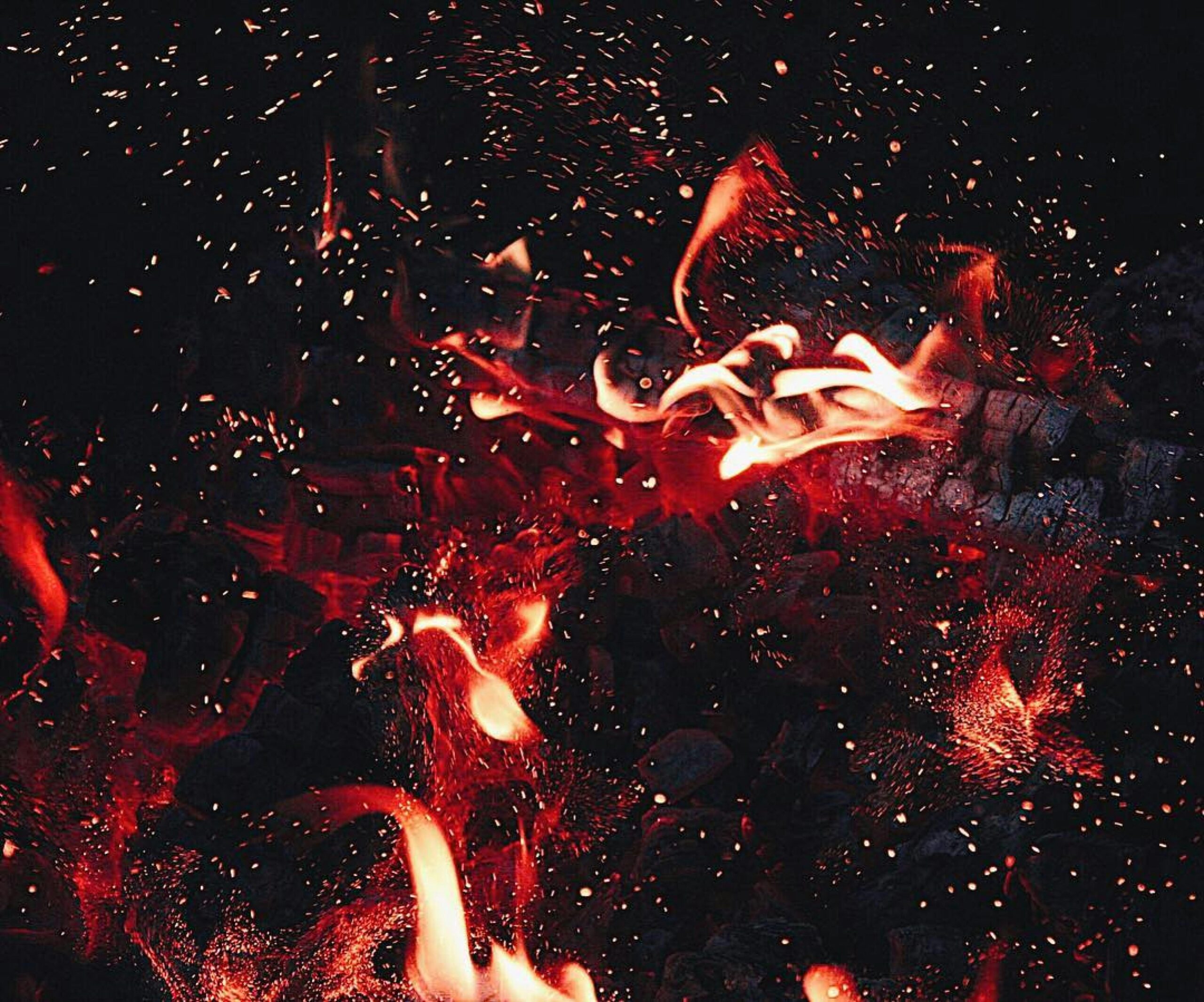 Fire burning